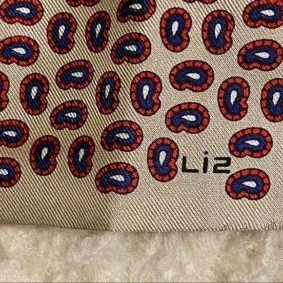 Vintage‎ Liz Claiborne silk paisley tie scarf - Picture 7 of 11